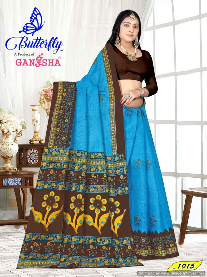 Butterfly Vol 1 By Ganesha Daily Wear Cotton Printed Saree Wholesale Price In Surat